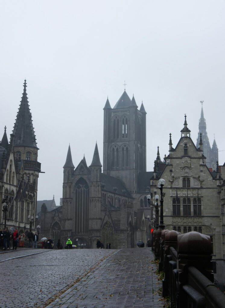 Ghent churches from bridge